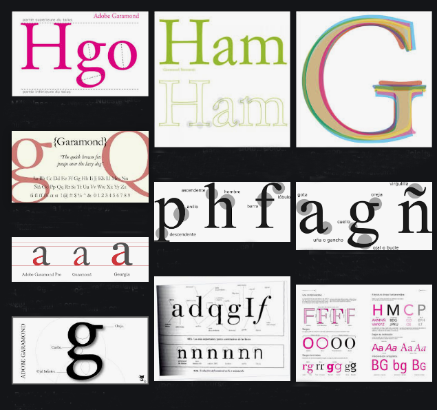 Escribo en Garamond.